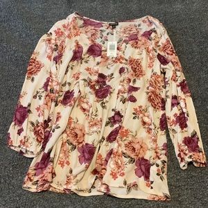 Torrid Floral Fit and Flare Blouse
